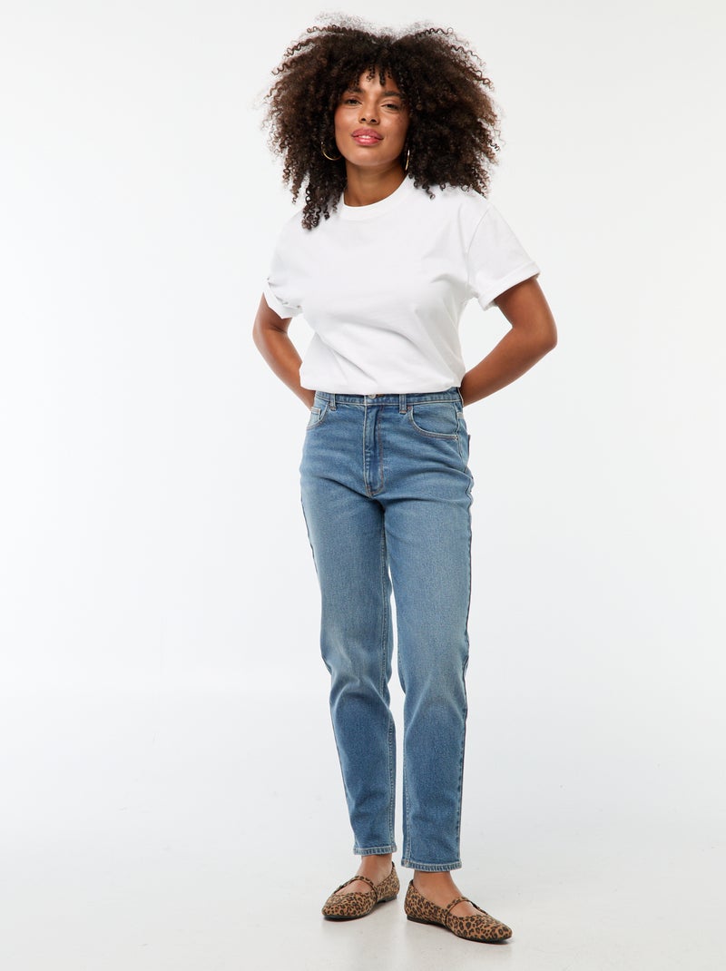 Mom-fit jeans - L30 Blauw - Kiabi