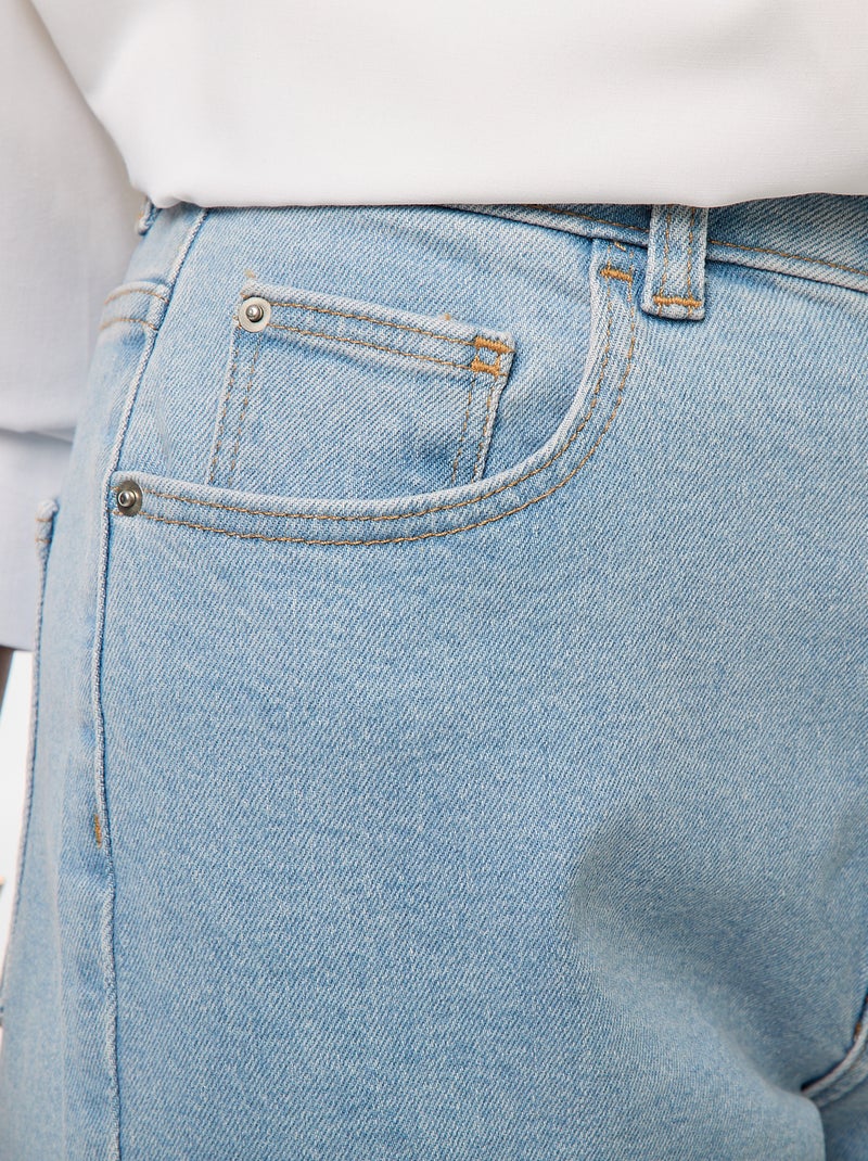 Mom-fit jeans - L30 Blauw - Kiabi