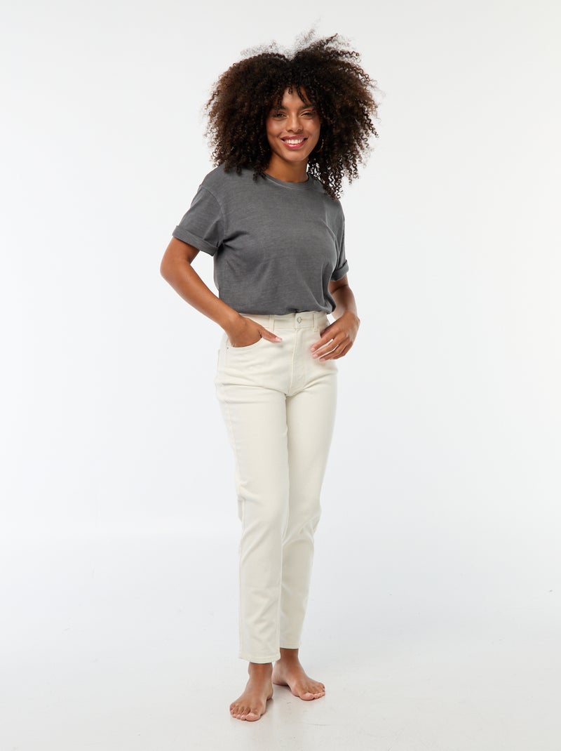 Mom-fit jeans - L30 Wit - Kiabi