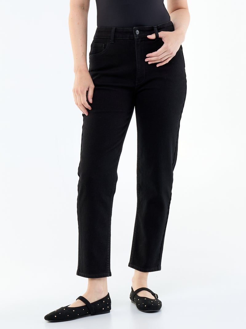 Mom-fit jeans - L30 Zwart - Kiabi
