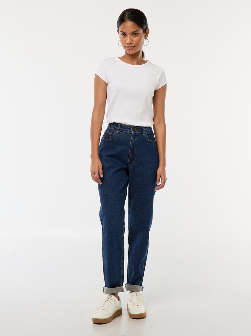 Mom-fit jeans - L32 Blauw - Kiabi