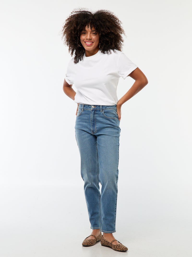 Mom-fit jeans - L32 Blauw - Kiabi