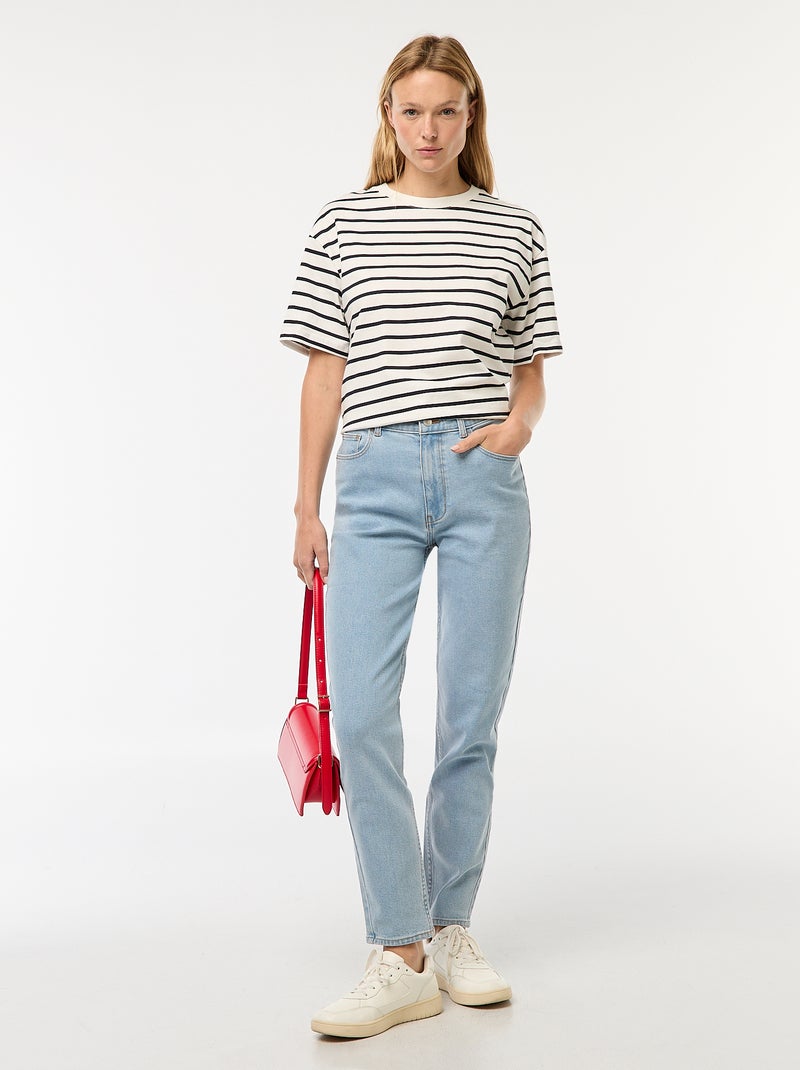 Mom-fit jeans - L32 Blauw - Kiabi