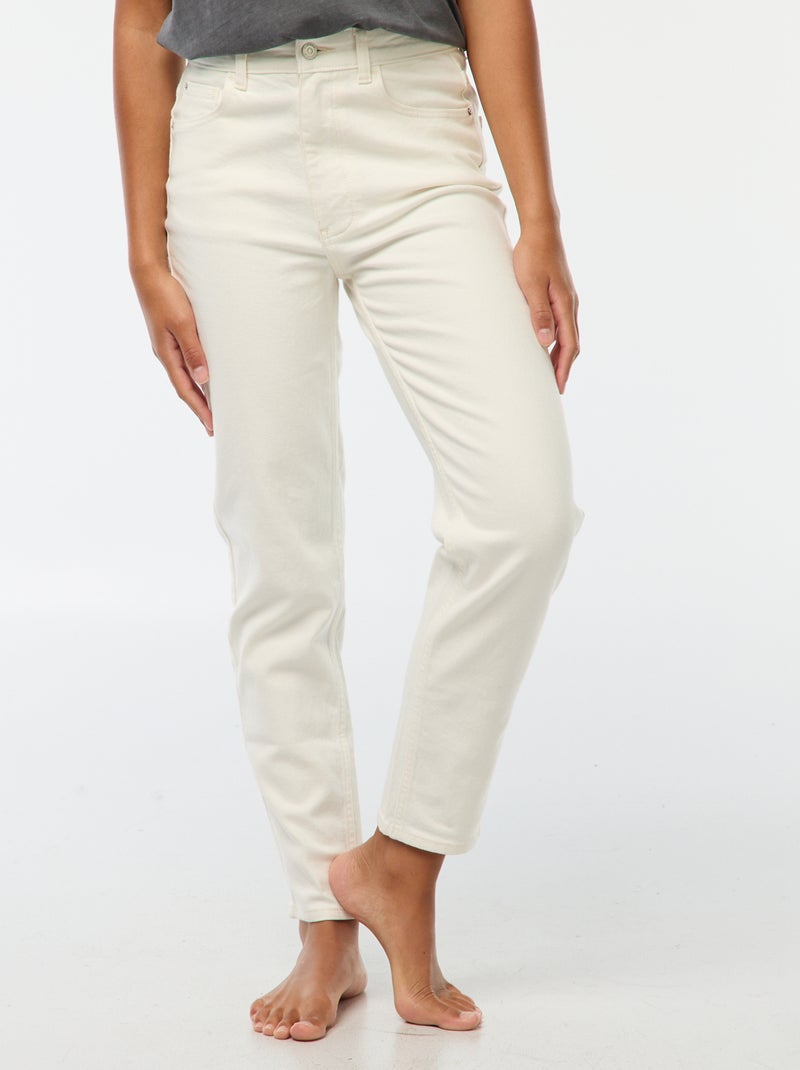 Mom-fit jeans - L32 Wit - Kiabi