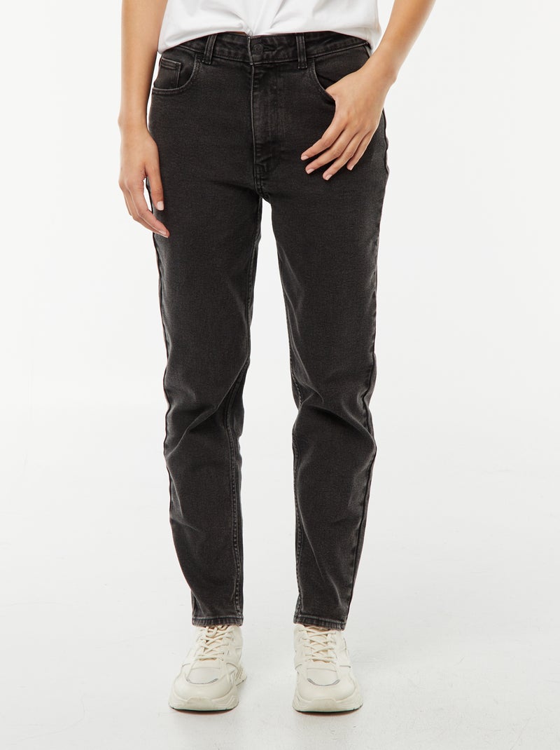 Mom-fit jeans - L32 Zwart - Kiabi