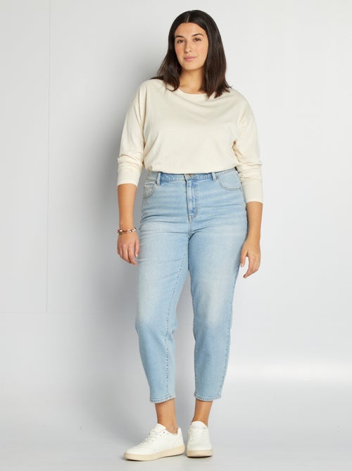 Mom-fit jeans met hoge taille - Kiabi