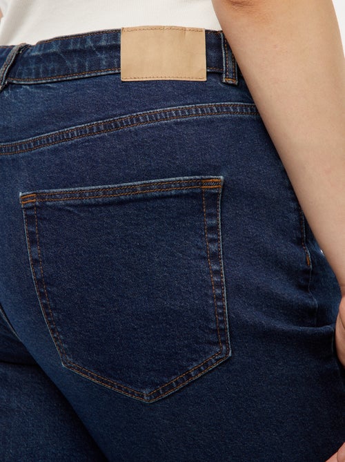 Mom-fit jeans met hoge taille en 5 zakken - L32 - Kiabi