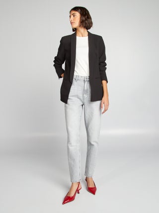 Mom-fit jeans met hoge taille