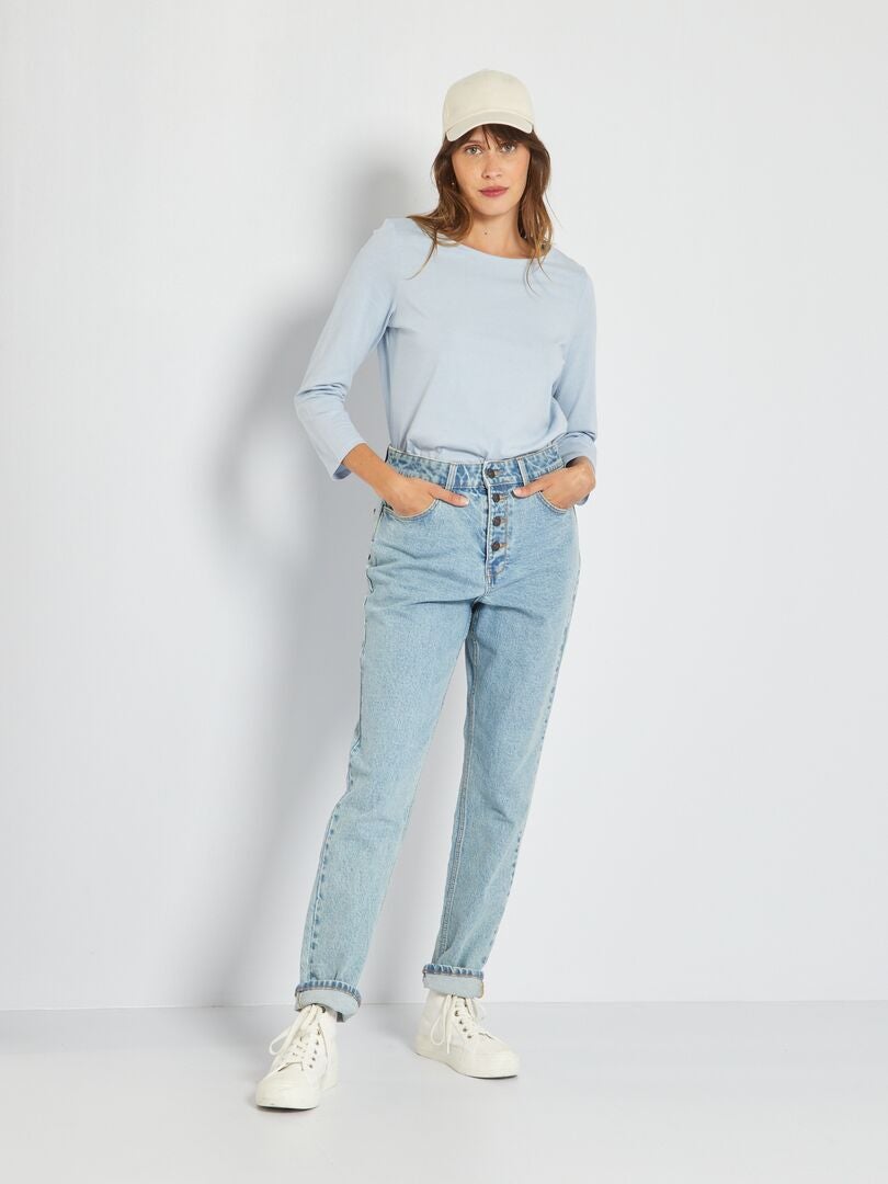 Mom-fit jeans met hoge taille L30 