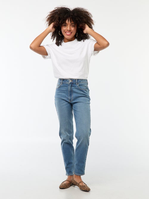 Mom-fit jeans met vijf zakken L34 - Kiabi