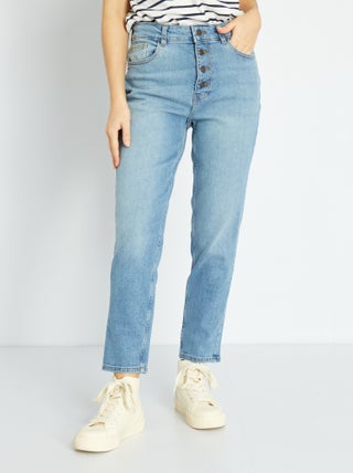 Mom-fit jeans met zeer hoge taille - L28