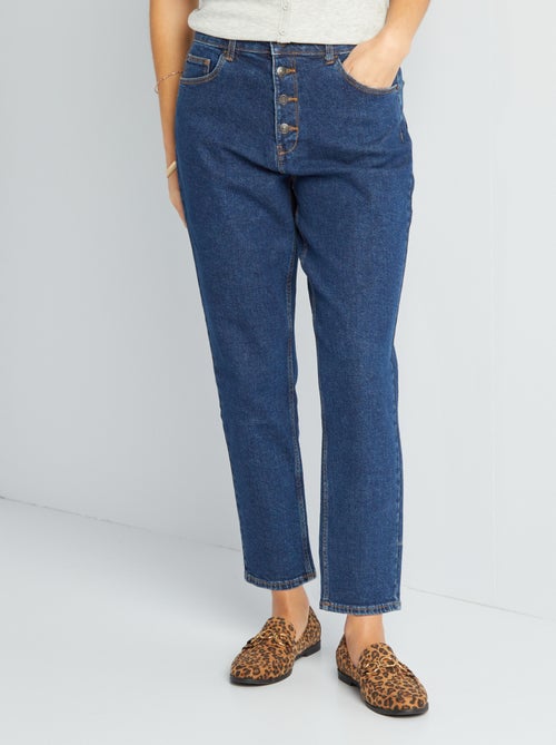 Mom-fit jeans met zeer hoge taille - L32 - Kiabi
