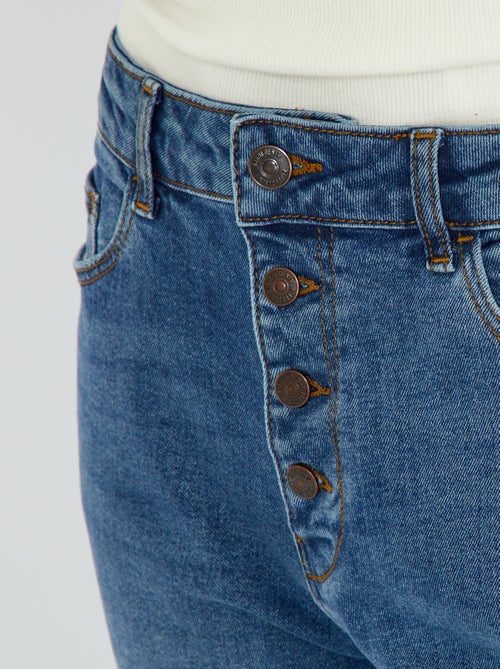 Mom-fit jeans met zeer hoge taille - L32 - Kiabi