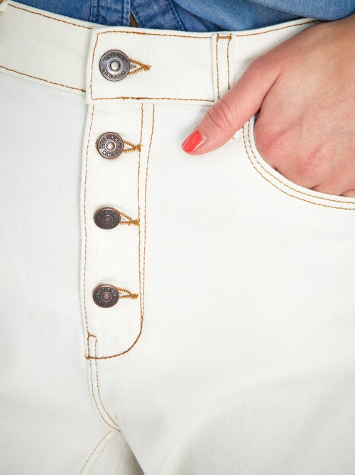 Mom-fit jeans met zeer hoge taille - L34 - Kiabi