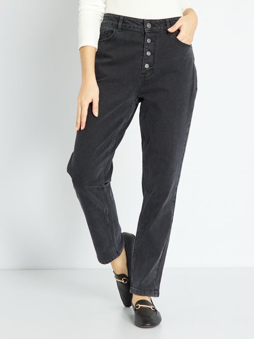 Mom-fit jeans met zeer hoge taille - L34 - Kiabi