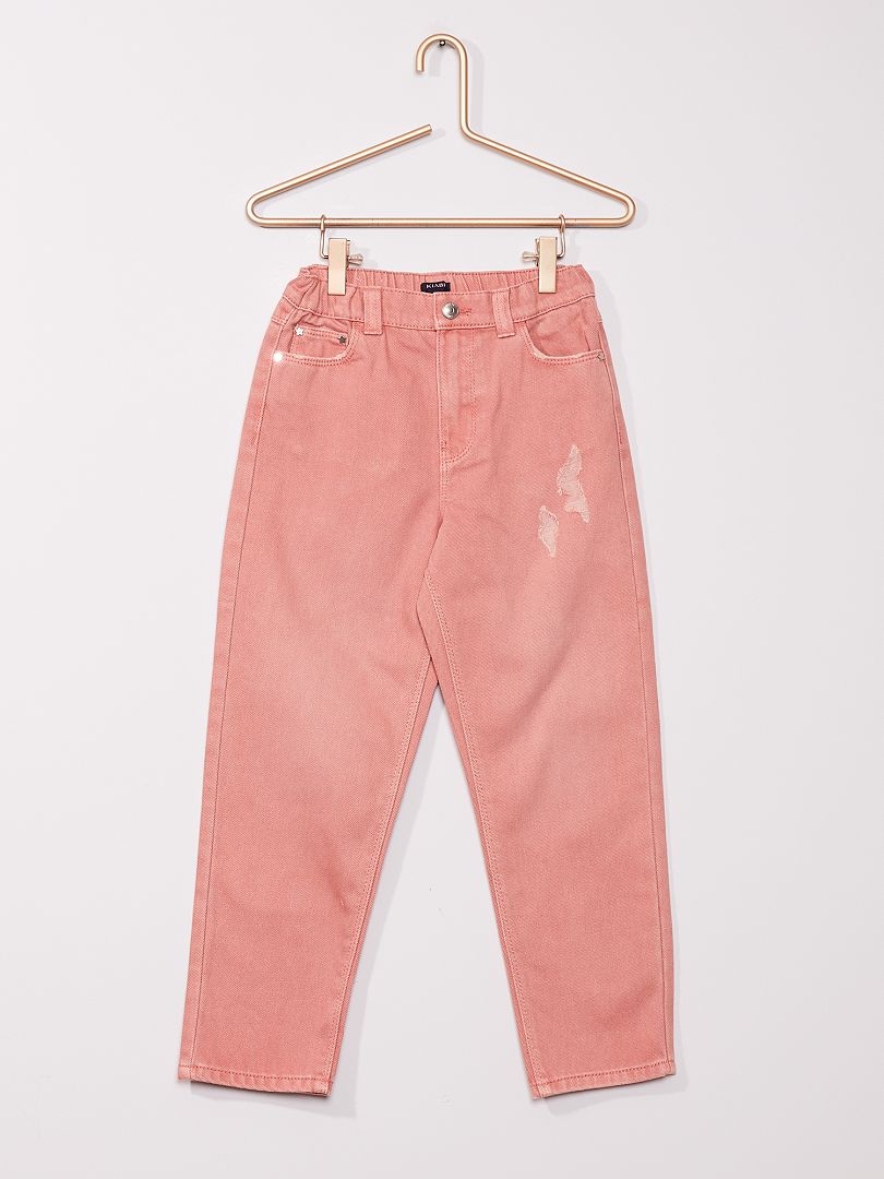 Mom-fit jeans roze - Kiabi