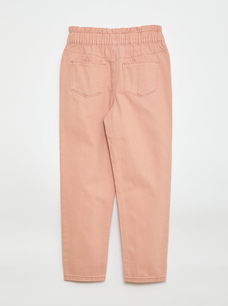 Mom-fit spijkerbroek met motiefje Rose - Kiabi