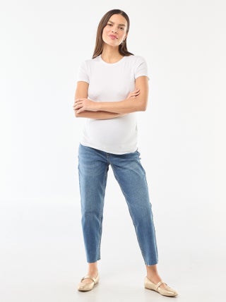 Mom fit zangerschapsjeans