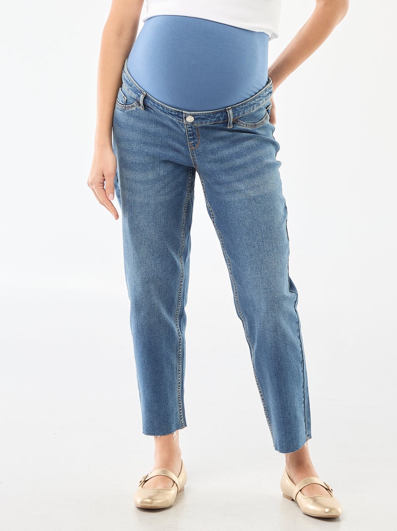 Mom fit zangerschapsjeans Blauw - Kiabi