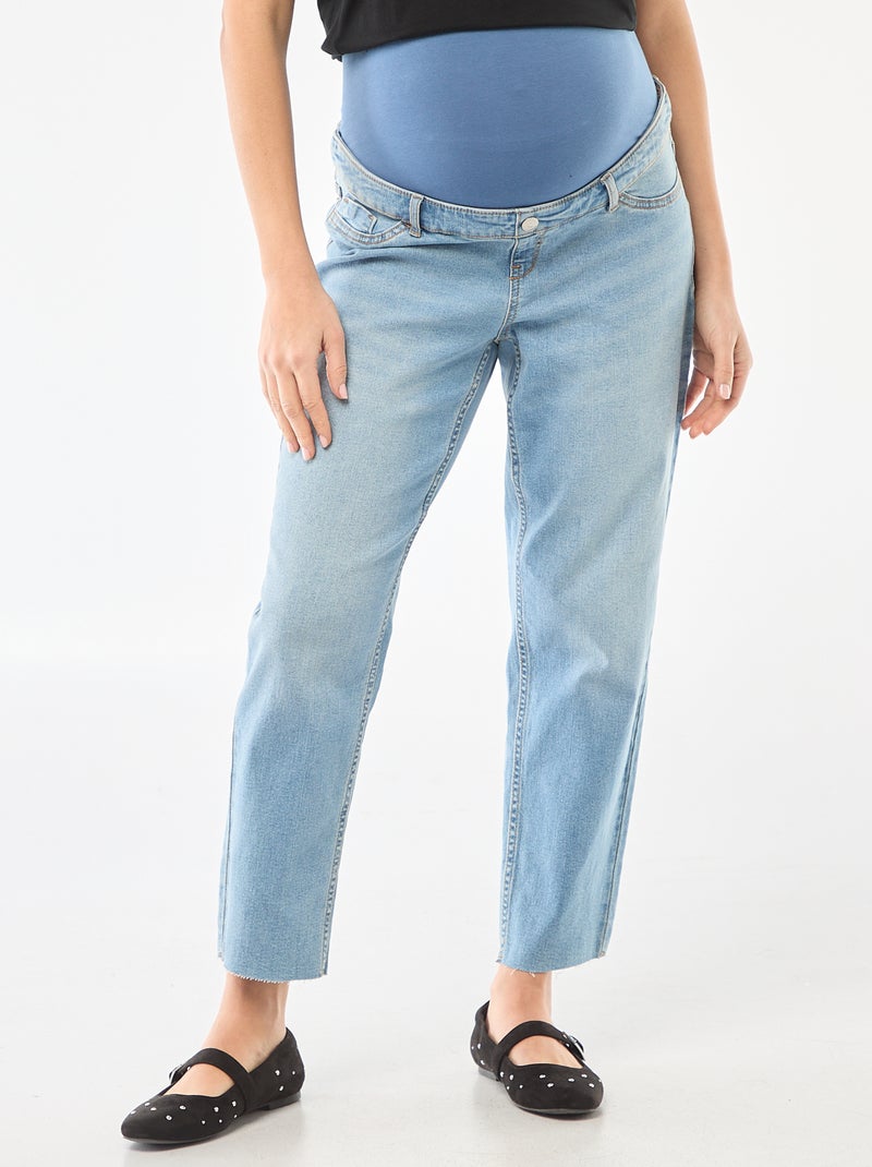Mom fit zangerschapsjeans Blauw - Kiabi