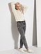     Mom-jeans met elastische tailleband afbeelding 1
