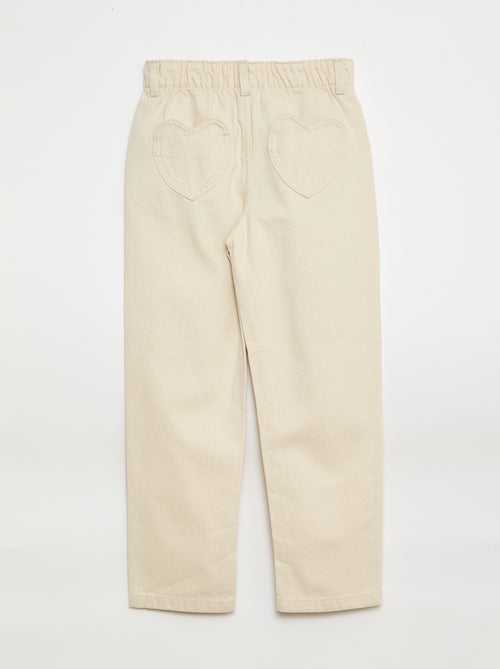 Mom jeans met hartvormige zakken - Kiabi