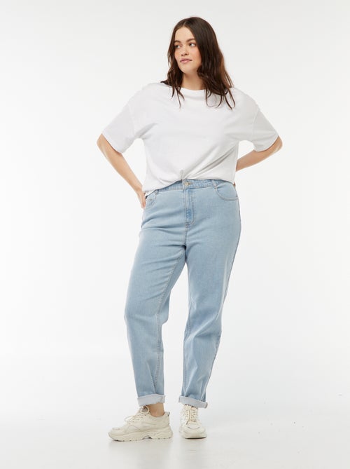 Mom jeans met hoge taille - L28 - Kiabi