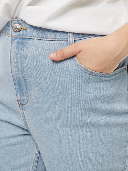 Mom jeans met hoge taille - L28 - Kiabi