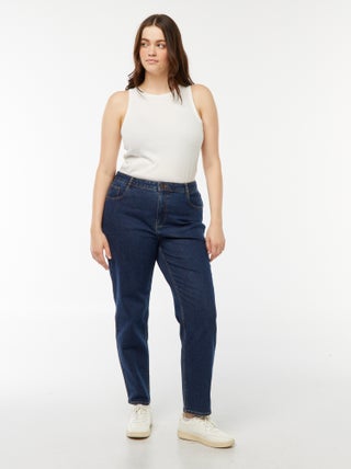 Mom jeans met hoge taille - L30