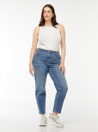 Mom jeans met hoge taille - L30