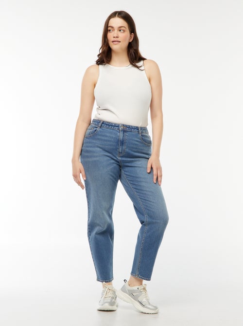 Mom jeans met hoge taille - L30 - Kiabi