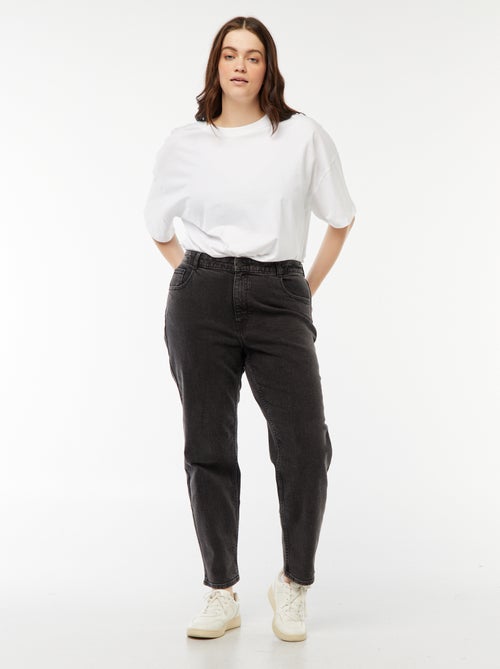 Mom jeans met hoge taille - L34 - Kiabi