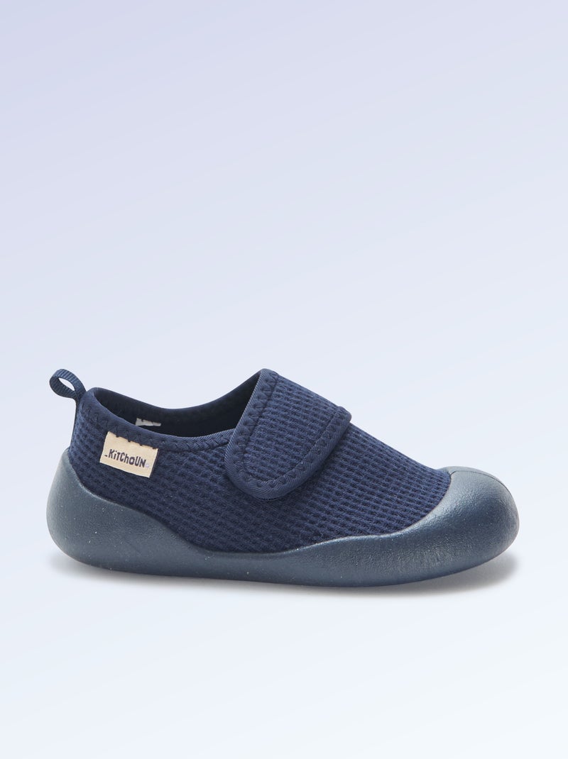 Motoriek 4 slofjes 'lopen' - Kitchoun Blauw - Kiabi