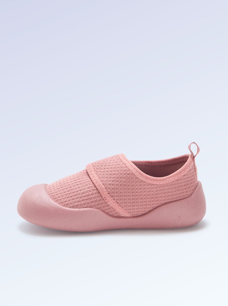 Motoriek 4 slofjes 'lopen' - Kitchoun Rose - Kiabi