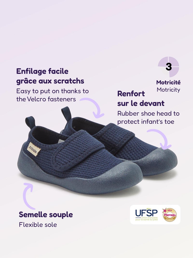 Motoriekschoentjes 3 'Eerste stapjes' - Kitchoun Blauw - Kiabi