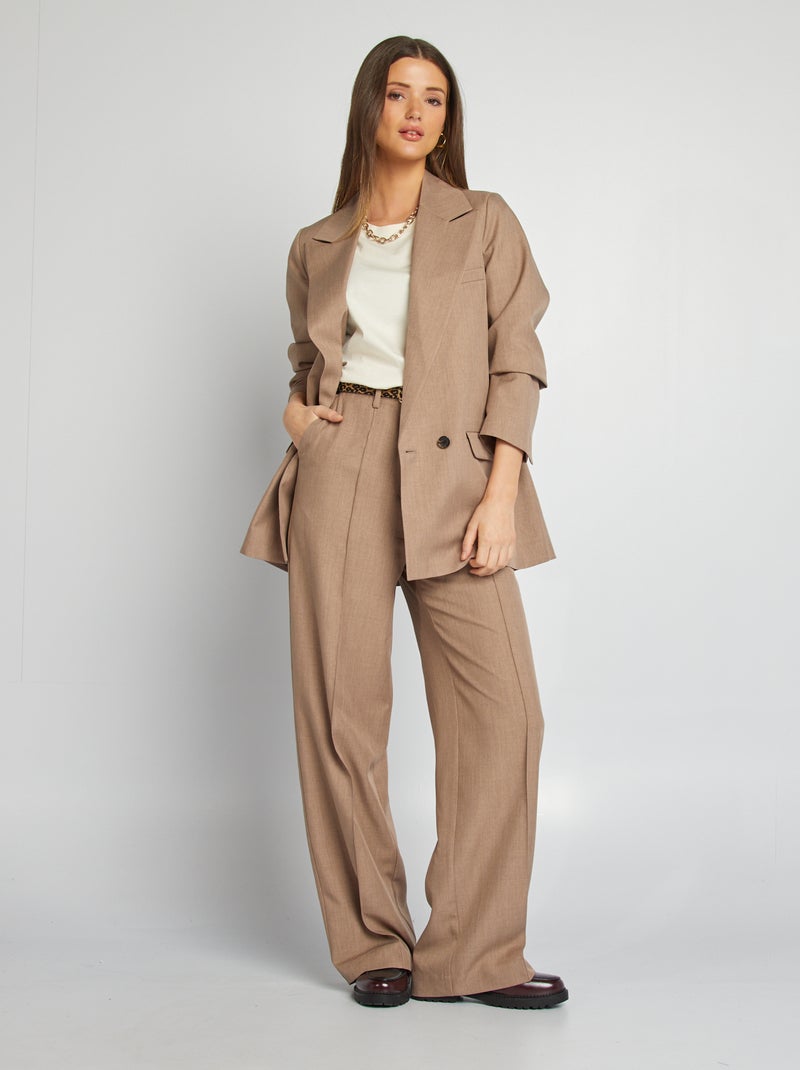 Mouwloos, effen shirt WIT - Kiabi