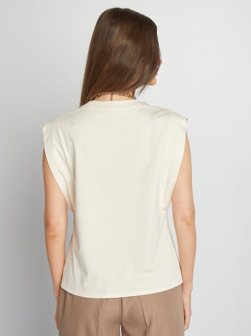 Mouwloos, effen shirt - Kiabi