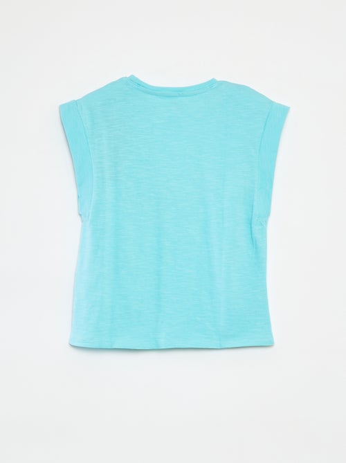 Mouwloos, effen T-shirt - Kiabi