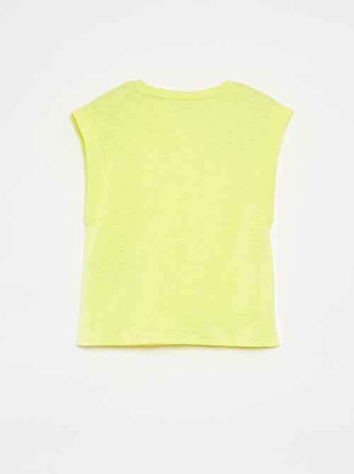 Mouwloos, effen T-shirt - Kiabi