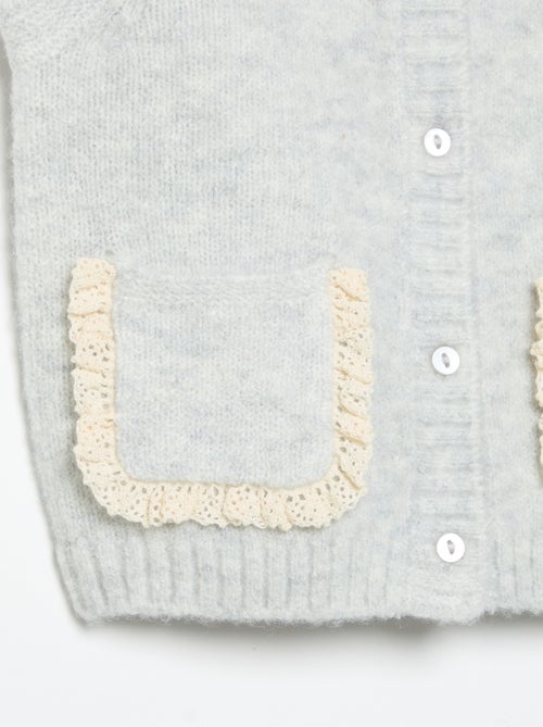 Mouwloos gilet met geborduurde zakken - Kiabi