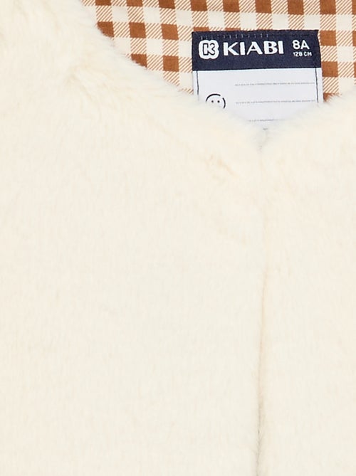 Mouwloos gilet van imitatiebont - Kiabi