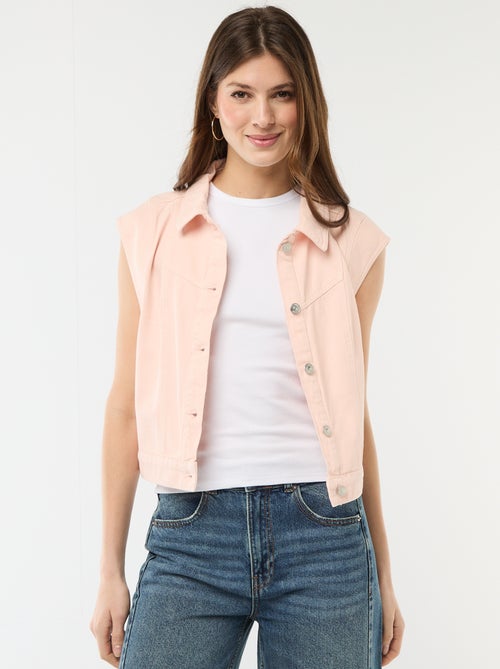 Mouwloos jasje met koeienprint - Kiabi