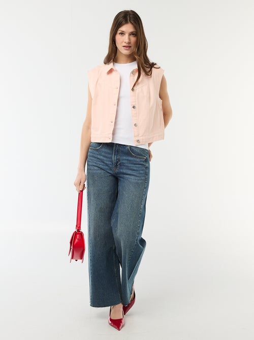 Mouwloos jasje met koeienprint - Kiabi