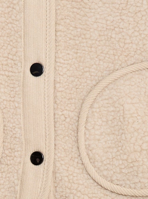 Mouwloos jasje van imitatieschapenvacht - Kiabi