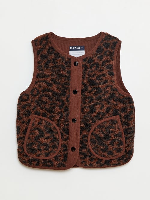 Mouwloos jasje van imitatieschapenvacht - Kiabi