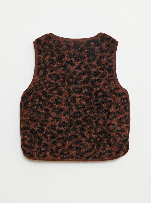 Mouwloos jasje van imitatieschapenvacht - Kiabi