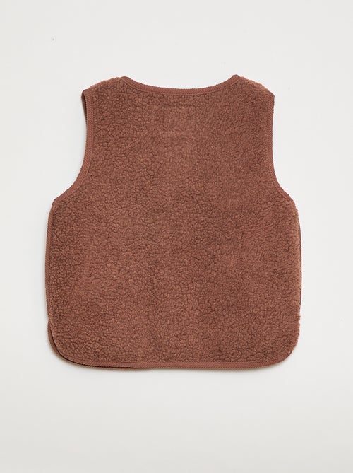 Mouwloos jasje van imitatieschapenvacht - Kiabi