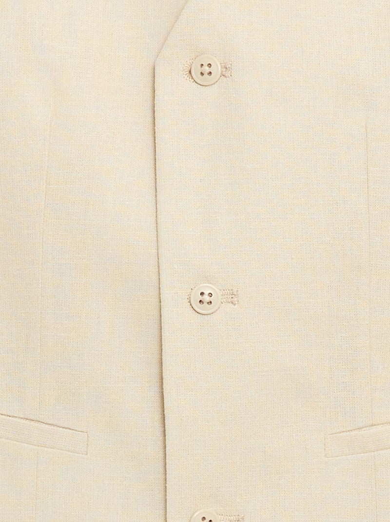 Mouwloos kostuumgilet Biege - Kiabi