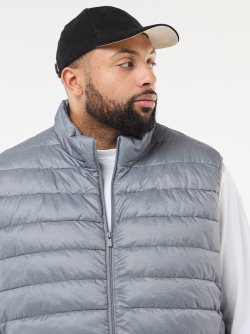 Mouwloos licht donsjack met opstaande kraag - Kiabi