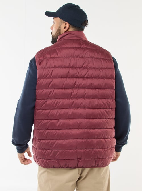 Mouwloos licht donsjack met opstaande kraag - Kiabi